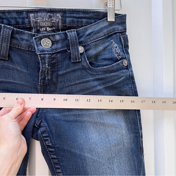 Big Star Jeans Liv Boot Bootcut Blue Denim Womens 27L - Picture 6 of 15